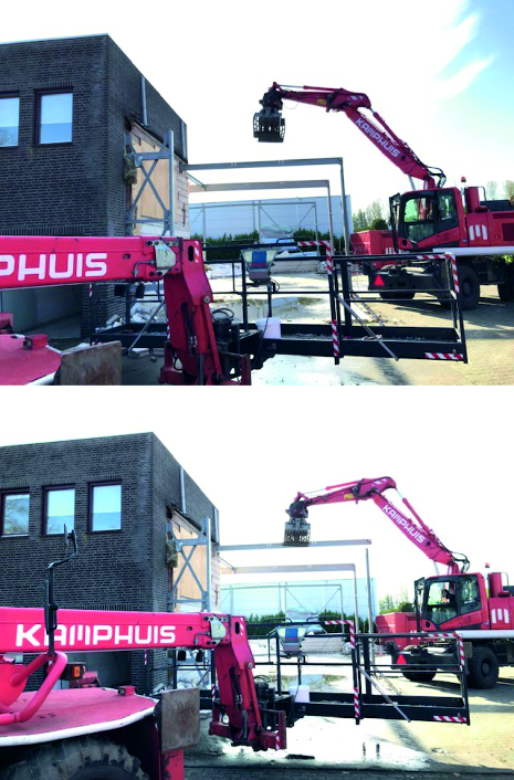 Staalconstructie wordt verwijderd 1