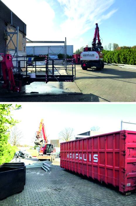 Staalconstructie wordt verwijderd 3