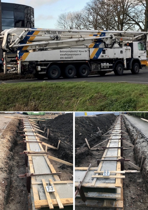 VST Beton storten in de fundering is gereed 
