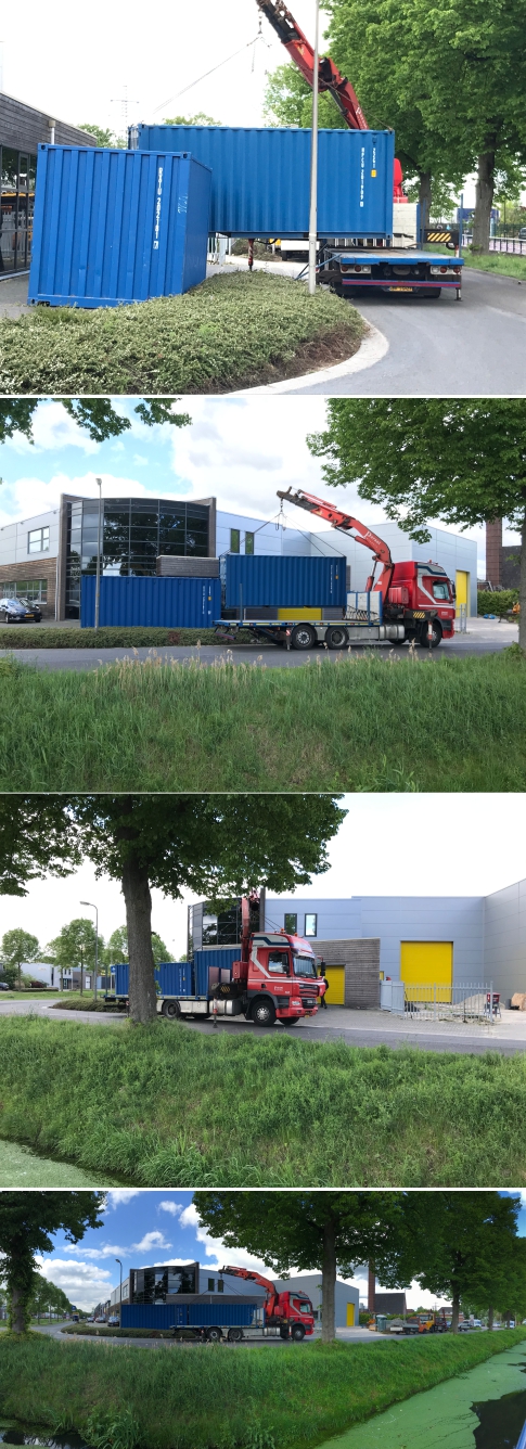 VST Paraat Hengelo verplaatst tijdelijk de zeecontainers 2