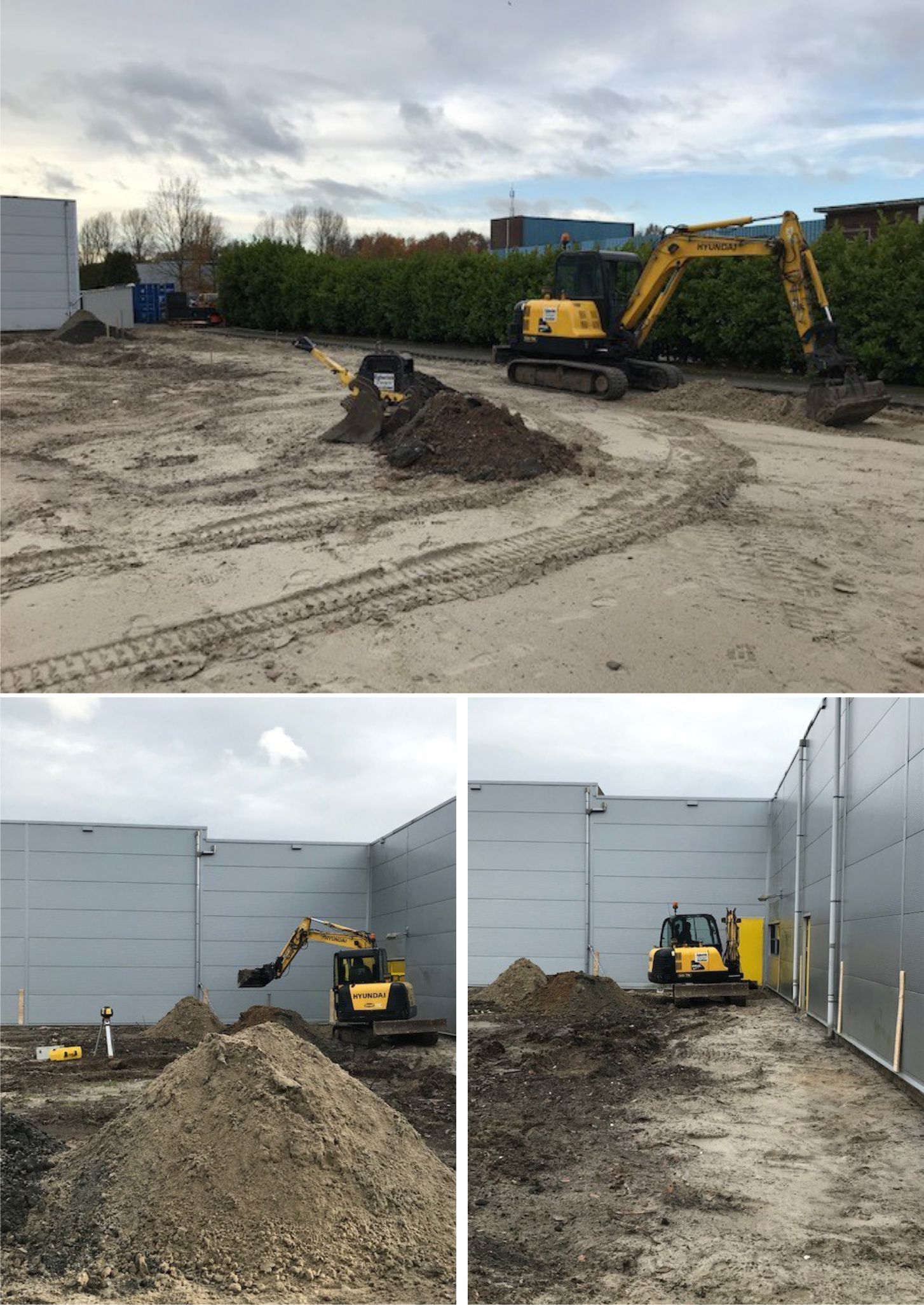VST Uitbreiding bedrijfspand Egberink Overdinkel begint met het uitgraven