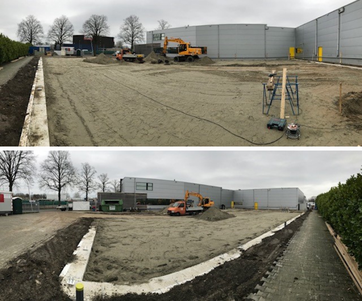 VST geel zand verdelen een aantrillen 17 01 2020 Egberink Overdinkel 2